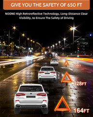 Noone Safety Triangles day and night visibility with reflective panel