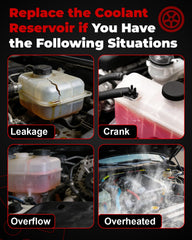 Under-hood installation of NOOYEESMO reservoir with straightforward, tool-friendly replacement.