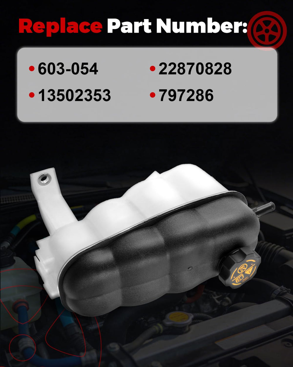 Durable PP plastic construction of NOOYEESMO reservoir resists heat and vibration.