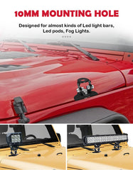 Northyun hood mount rubber contact pad protects paint during installation.