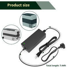 Norward power cord for Euhomy fridge delivers consistent DC power on journeys