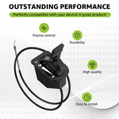 Norward throttle cable compatible with Cub Cadet LT46 and LT50 models.
