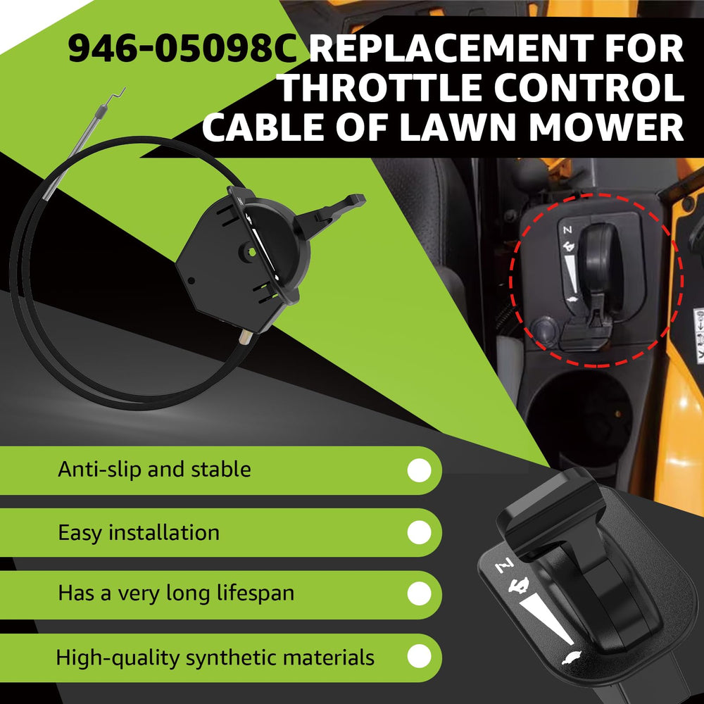 Installation guide view for Norward throttle cable replacement.