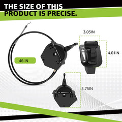 Close-up of Norward throttle choke cable metal core and sturdy build.