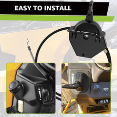 Packaging of Norward throttle choke cable with included components.