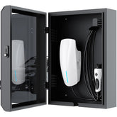 NOTASA Tesla Wall Charger Cover front view with weatherproof protection on exterior wall
