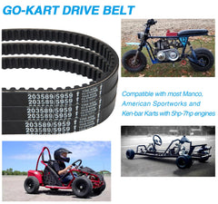 NOTETOUPT belt compatibility with Manco 5959 and Comet 203589.