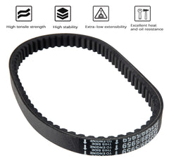 NOTETOUPT torque-converter belt in use on go-kart drivetrain.