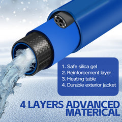 Nottia food-grade, lead-free, BPA-free hose for safe water delivery.