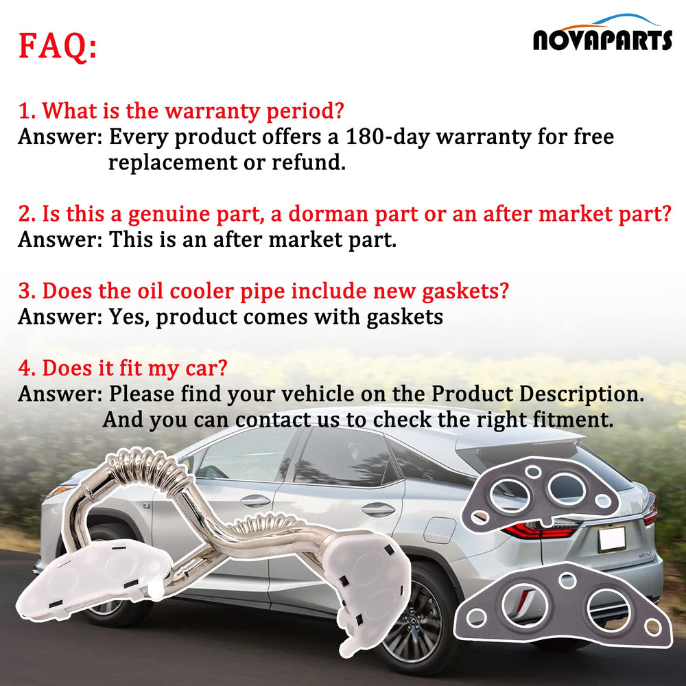 NOVAPARTS compatible with Lexus RX350 and RX450h for smooth oil flow