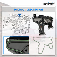 NOVAPARTS part numbers displayed for PCV valve oil separator