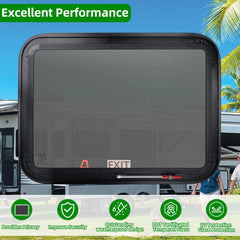 NOVINO emergency ventilation window helps airflow in thinner walls up to 1-1/2 inch.