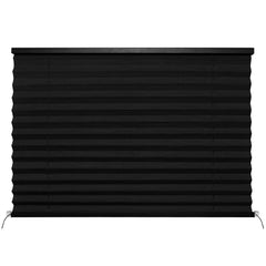 NOVINO RV blinds pleated shade on front window provides privacy and light control.