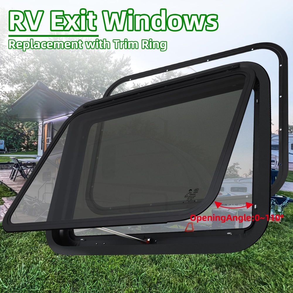 NOVINO RV exit window installation template speeds DIY fitting