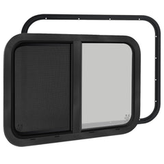 NOVINO RV window 42x22 sliding view for bright, airy cargo trailer interior