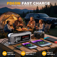 NOVOPUTT 65W PD fast-charge port powers devices on the go