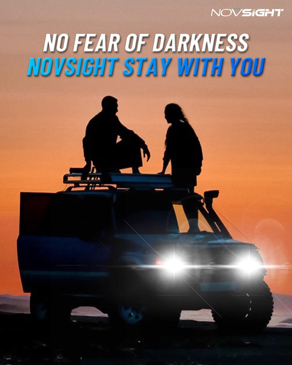 NOVSIGHT 881 pack-two suitable for paired fog-light upgrade
