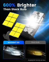 NOVSIGHT H4 beam pattern provides even, wide illumination