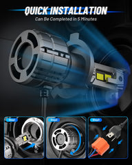 NOVSIGHT H4 bulbs dual heat pipe system ensures steady performance under extended use.