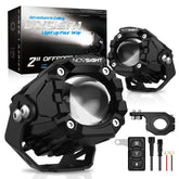 NOVSIGHT LED pods beam-pattern boosts long-range visibility on dark roads.