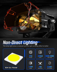 NOVSIGHT black cover offers a sleek look for everyday driving.