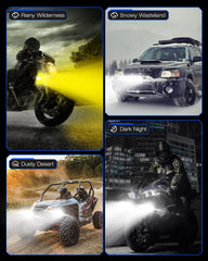 NOVSIGHT LED pods mounted on bumper deliver enhanced off-road visibility.