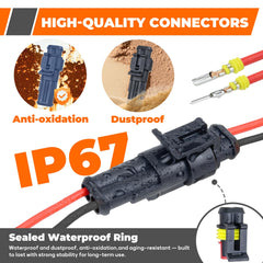 Noxtren IP67 waterproof connectors withstand weather and dust