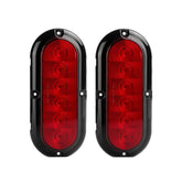 NPAUTO 6-inch oval trailer light with red LED for reliable signaling on trucks.
