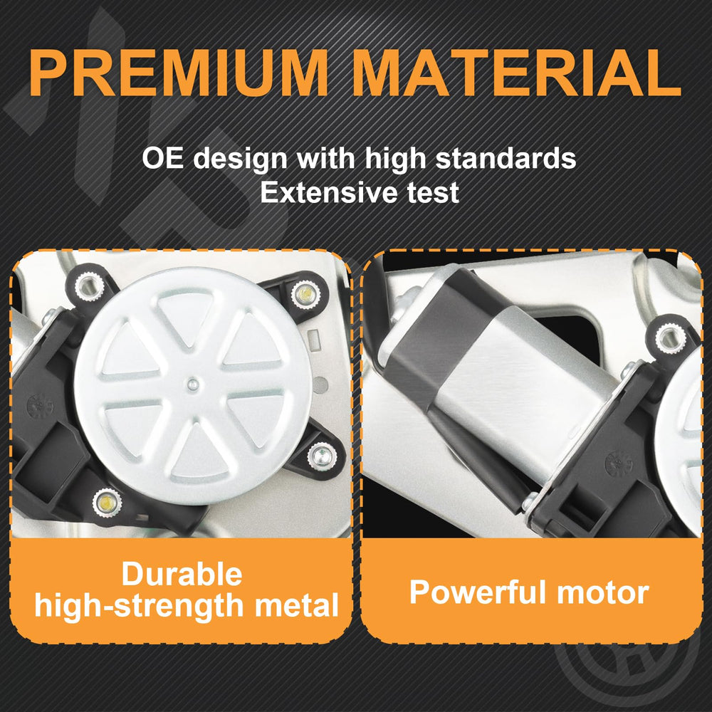 NPAUTO durable metal components in regulator offer reliable door performance