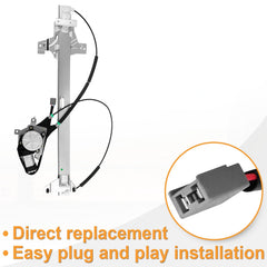 NPAUTO front driver window regulator with motor for Ford E-350 Econoline left side ensures smooth operation