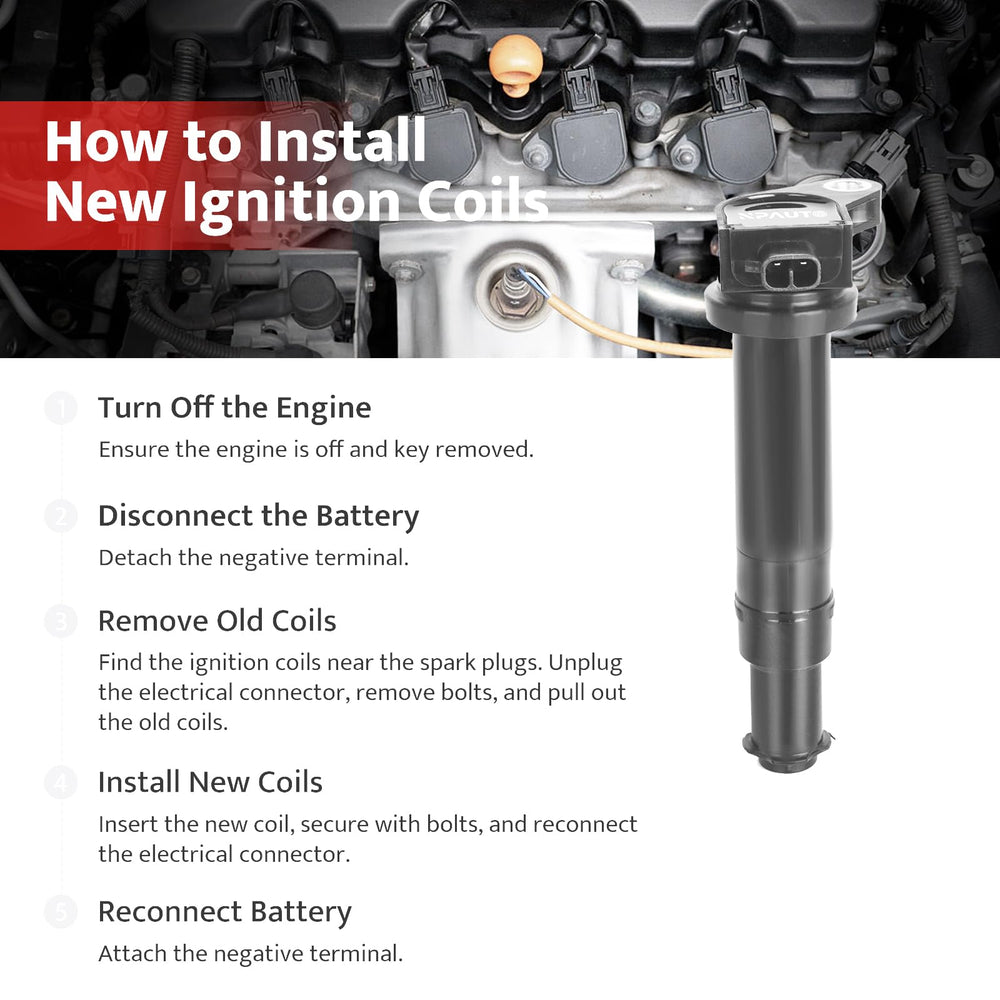 NPAUTO ignition coils nearby compatibility chart for cross-reference.