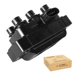 NPAUTO ignition coil pack top view shows a durable housing for reliable ignition.