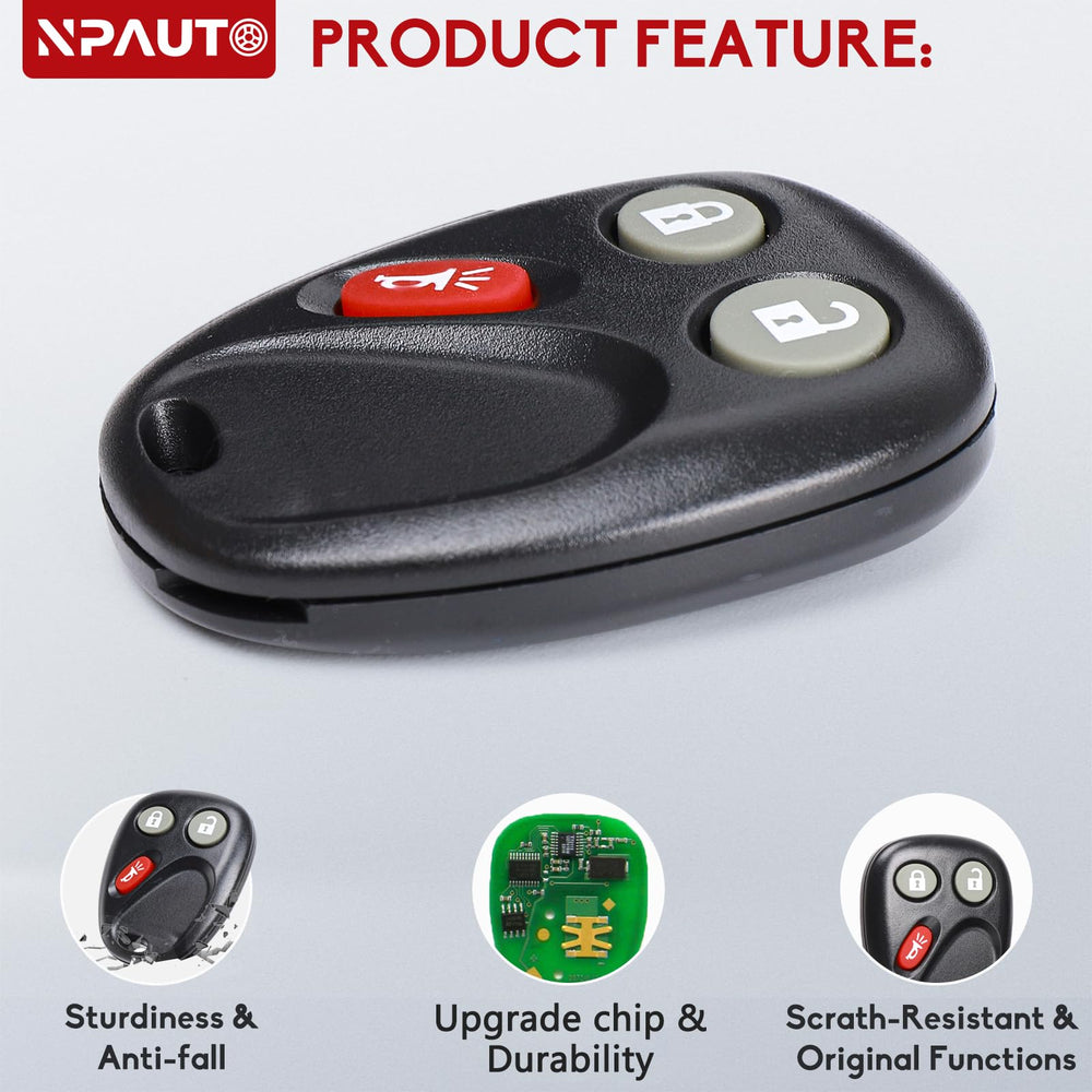 NPAUTO key fob Isuzu Ascender remote with panic feature for security