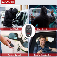 NPAUTO key fob replacement durable outer shell resists drops