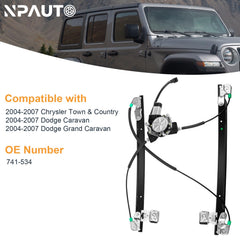 NPAUTO motor component close-up shows durable gear and wiring for reliable power window movement