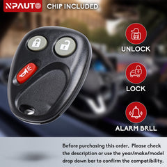 NPAUTO pack of 2 ignition keys ready for replacement in compatible vehicles.