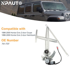NPAUTO power window regulator motor assembly provides quiet, consistent movement.