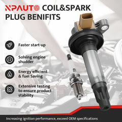 NPAUTO six-pack spark plugs set supports consistent combustion