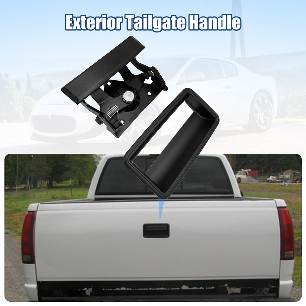 NP Auto tailgate handle side profile highlighting compact design for quick replacement