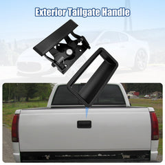 NP Auto tailgate handle side profile highlighting compact design for quick replacement