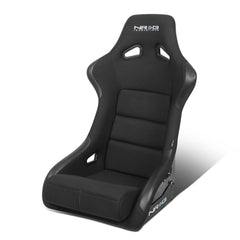 NRG-FRP-301 fiber glass seat front view offers ergonomic support for racing.