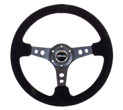 NRG-RST-006-S steering wheel front view showing compact 350mm grip for immersive handling