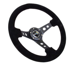 NRG-RST-006-S suede black detail highlights tactile grip and premium feel