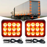 Nrgedzam amber LED emergency strobe light for trucks enhances long-distance visibility.
