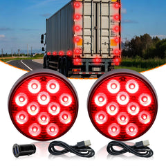Nrgedzam magnetic red strobe light on roof mount provides high visibility and fast secure attachment.