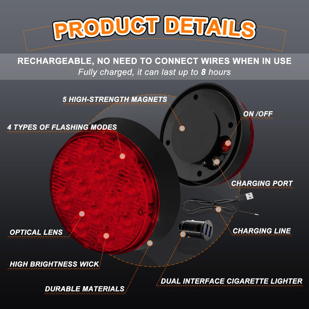 Nrgedzam rechargeable strobe light with USB charging for quick top-ups during jobs.