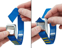 NRS strap showing dual stainless springs for a reliable bite during transport.