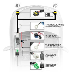 40A relay assembly for reliable fog light power delivery