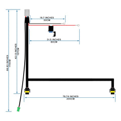16 AWG copper wiring reduces resistance and improves efficiency