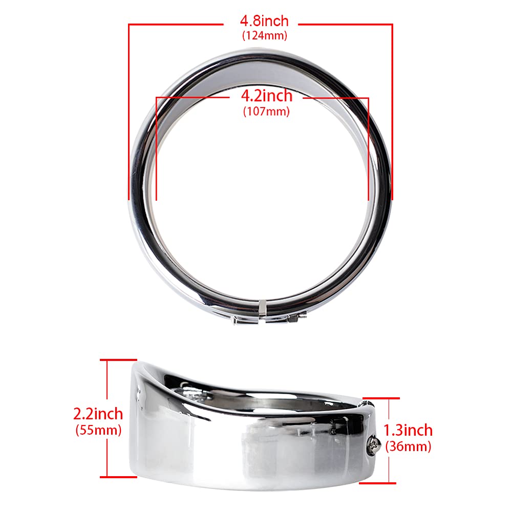 Aluminum fog-light trim on Harley provides anti-corrosion protection